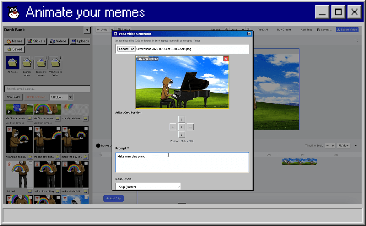 Editor window mock